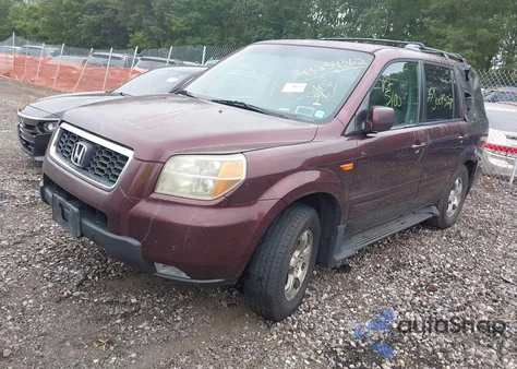 2007 Honda Pilot Ex from USA, damaged, VIN 2HKYF18427H503797